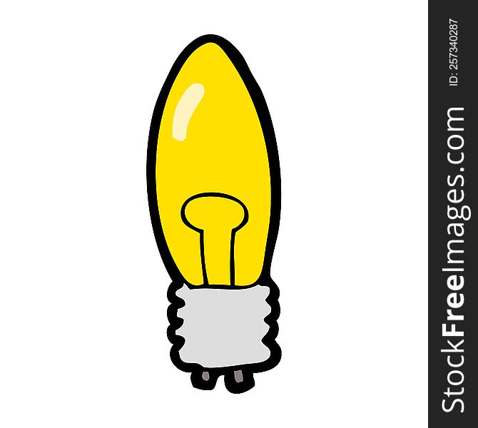 Cartoon Electric Light Bulb