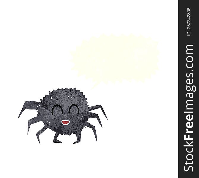 Retro Cartoon Spider