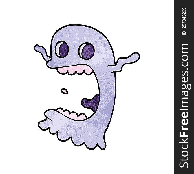 cartoon doodle spooky ghost