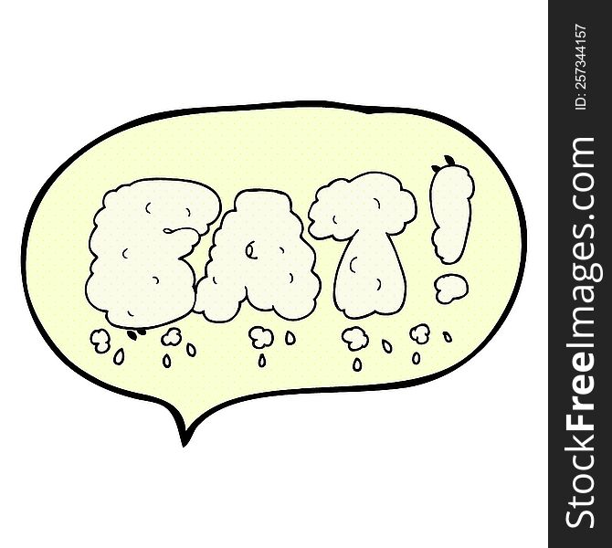 freehand drawn comic book speech bubble cartoon fat symbol