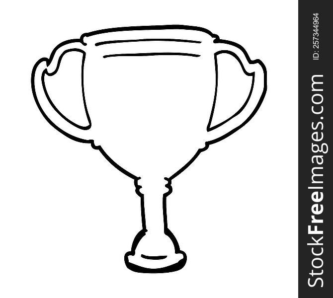 cartoon sports trophy