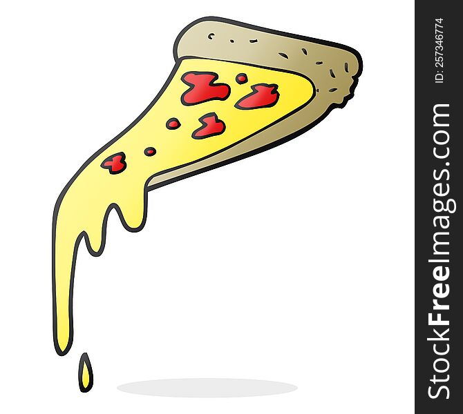 Cartoon Pizza Slice