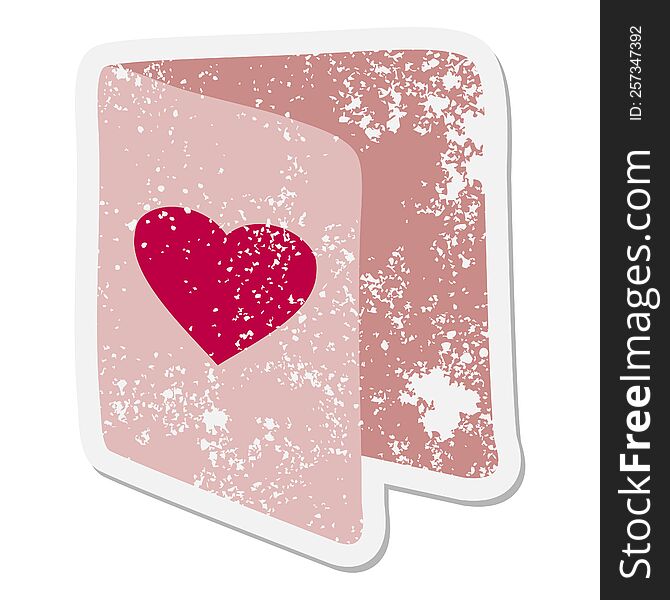 valentine card grunge sticker