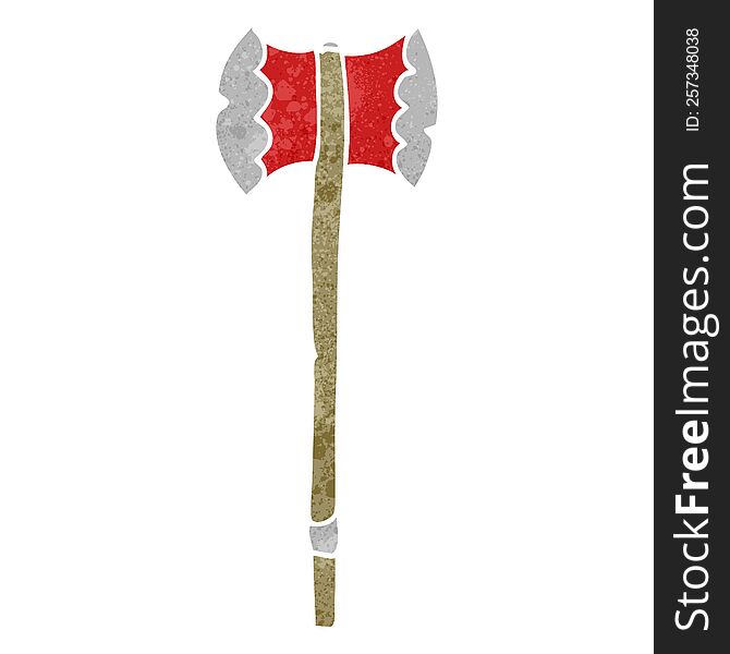 Retro Cartoon Axe