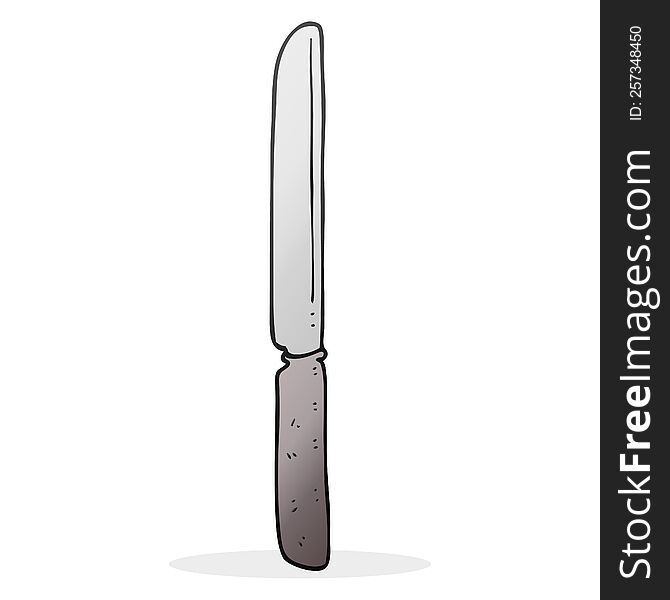 Cartoon Cutlery Knife
