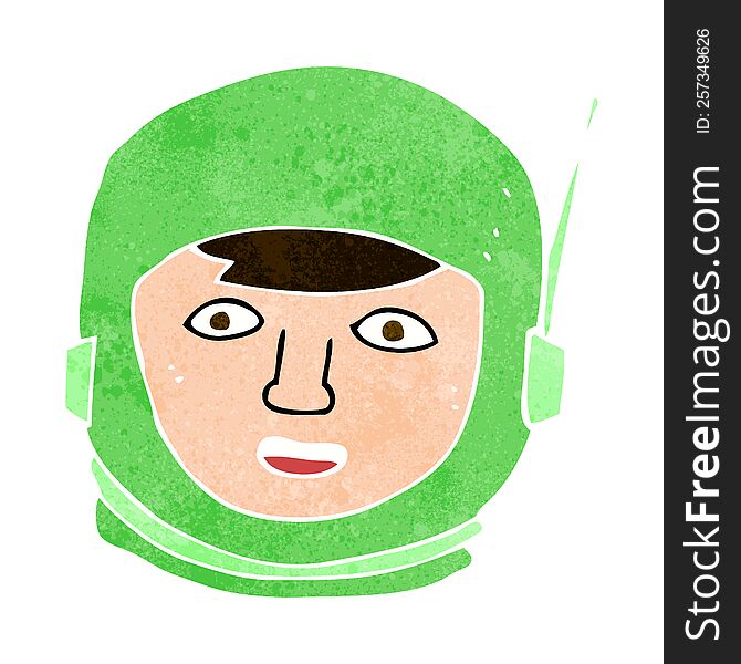 cartoon astronaut head