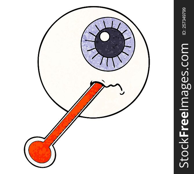 cartoon ill eyeball. cartoon ill eyeball