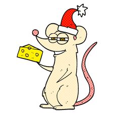 Cartoon Christmas Mouse Stock Photo Cartoon Christmas Mouse Stock Photo