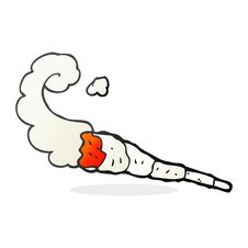 Cartoon Marijuana Joint Stock Photography