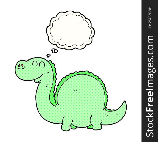 Thought Bubble Cartoon Dinosaur