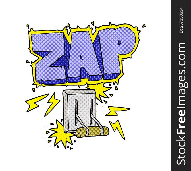 Cartoon Electrical Switch Zapping