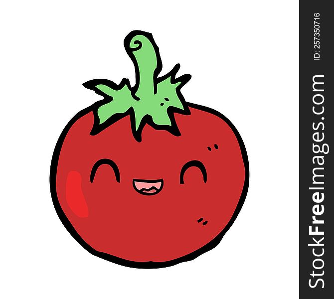 Cute Cartoon Tomato