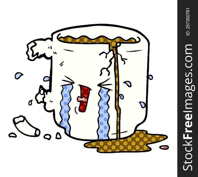 cartoon broken mug. cartoon broken mug