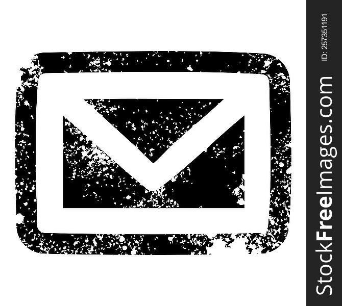 envelope letter distressed icon