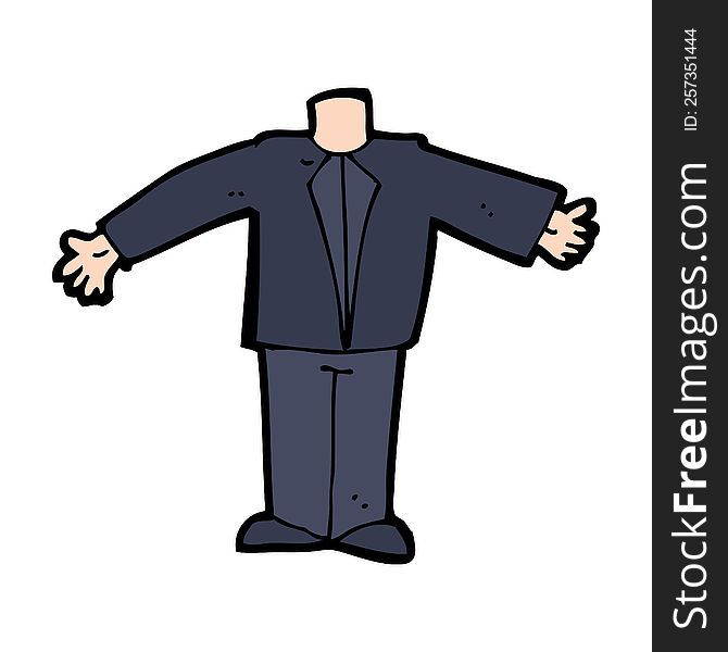 cartoon body in suit (mix and match cartoons or add own photos