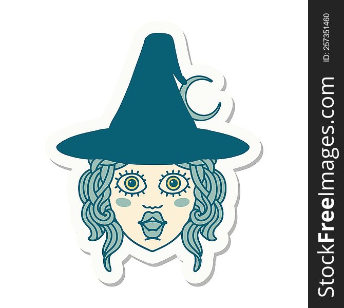 Human Mage Character Sticker
