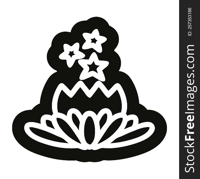 magical flower icon symbol