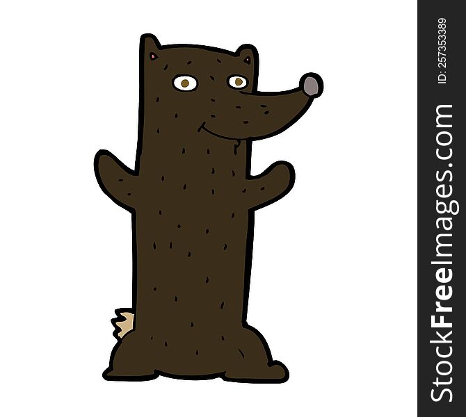 Cartoon Black Bear