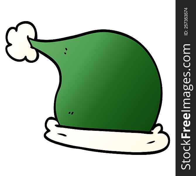 cartoon doodle christmas hats