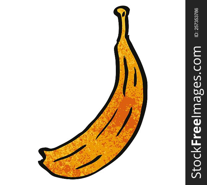 cartoon doodle banana