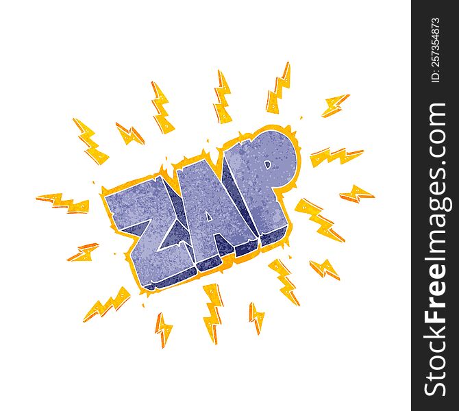 Retro Cartoon Zap Symbol