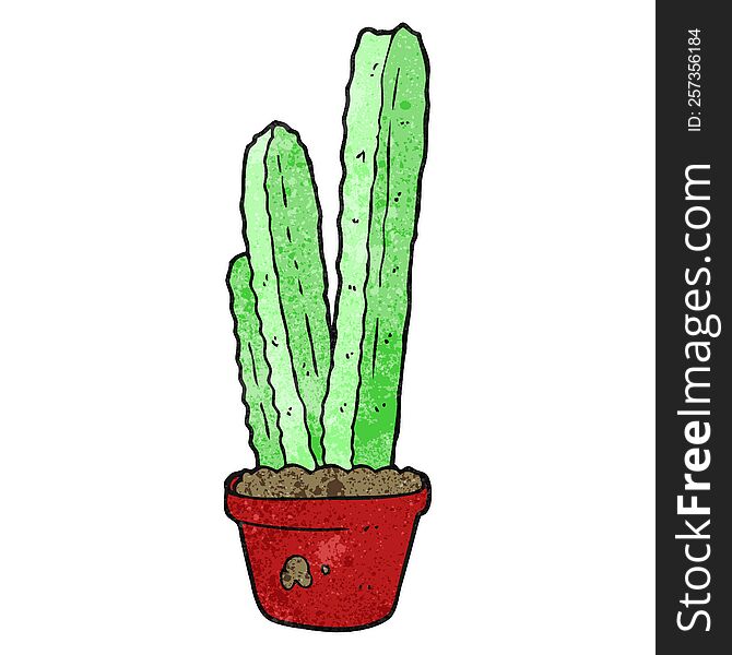 textured cartoon cactus