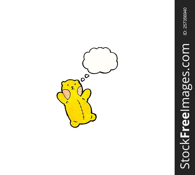 cartoon yellow teddy bear