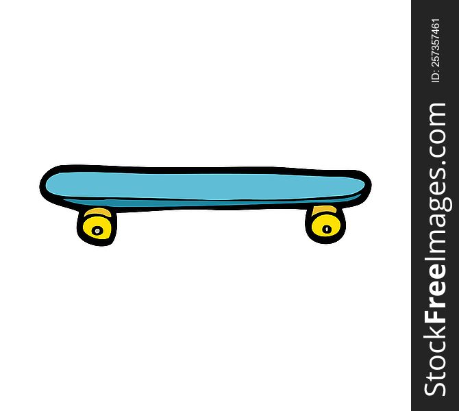 cartoon skateboard