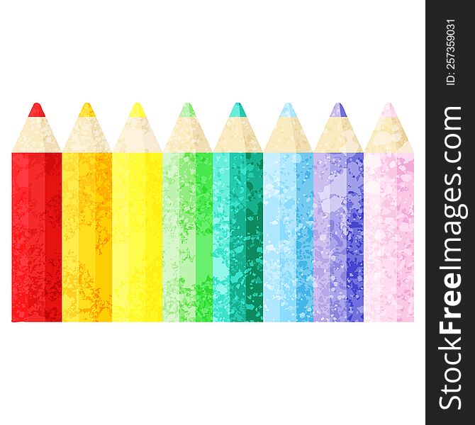 color pencils graphic icon
