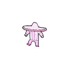 Free Cartoon Man In Pink Mexican Outfit Stock Photo - 257368630