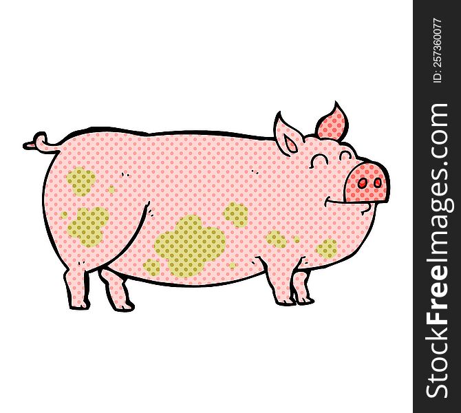 Cartoon Muddy Pig