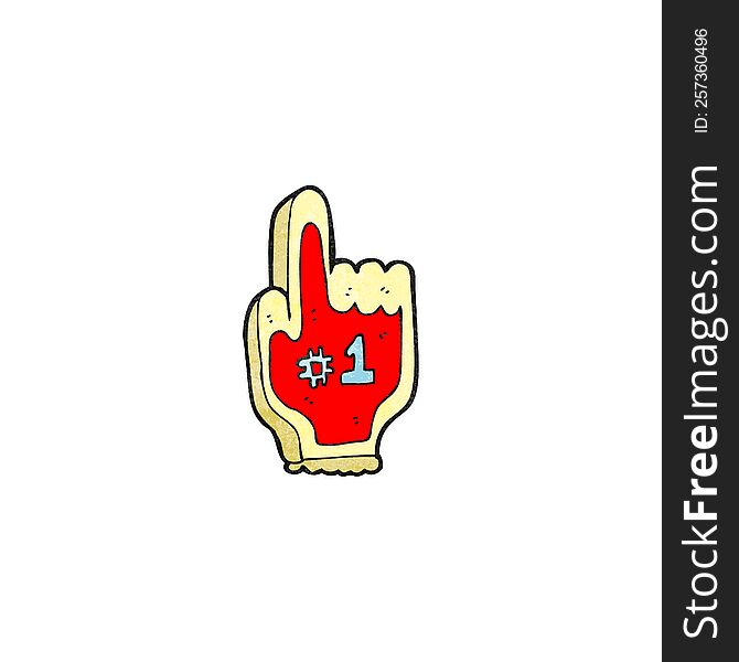 cartoon big foam sports hand