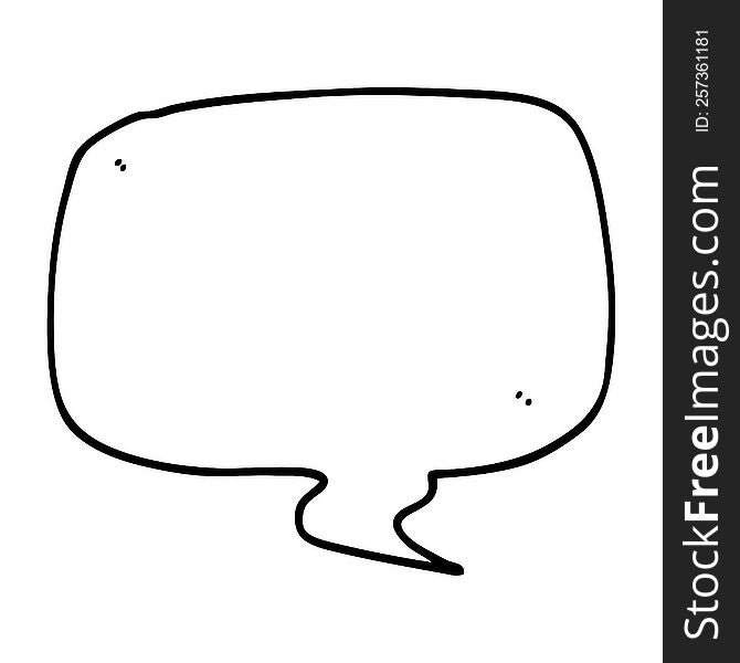 cartoon speech bubble