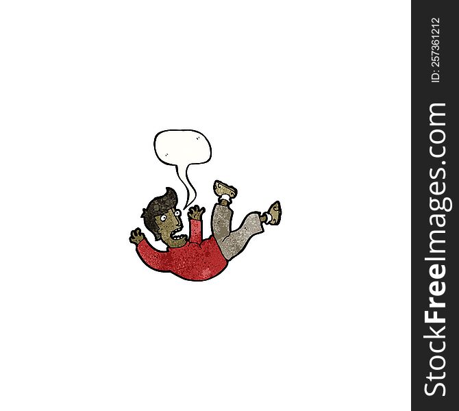 Cartoon Man Falling