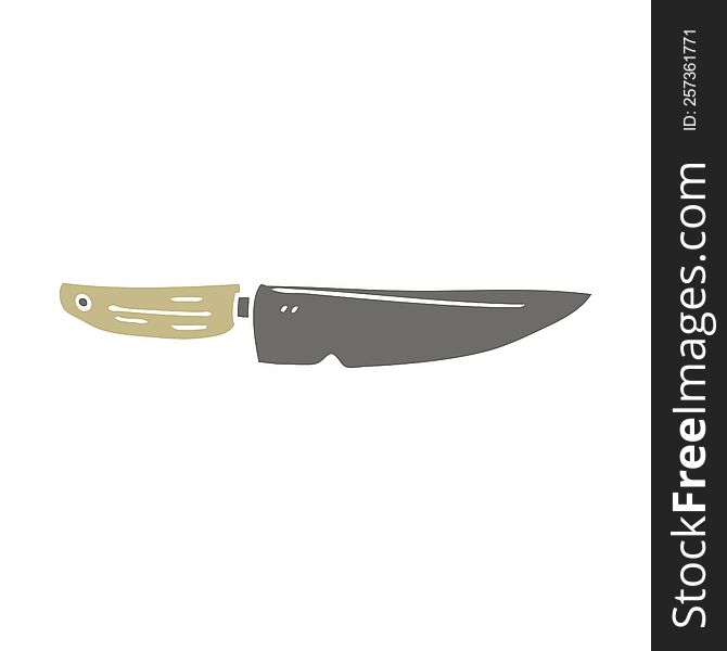 cartoon doodle chef knife