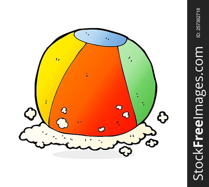 cartoon beach ball