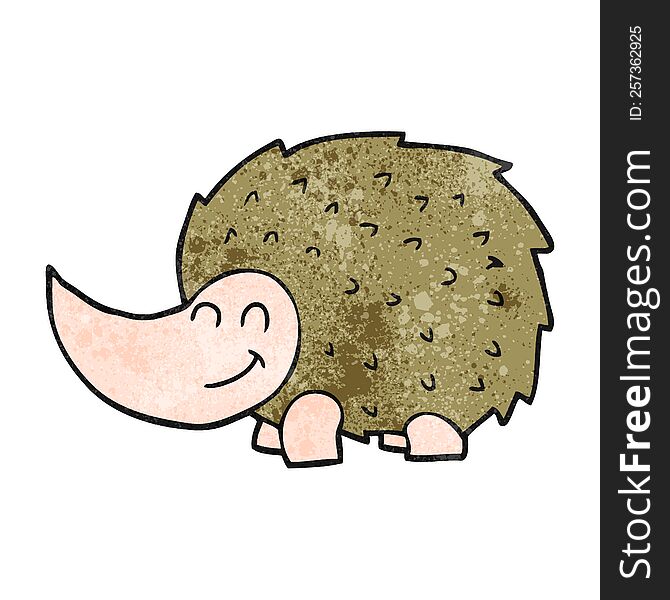 textured cartoon hedgehog