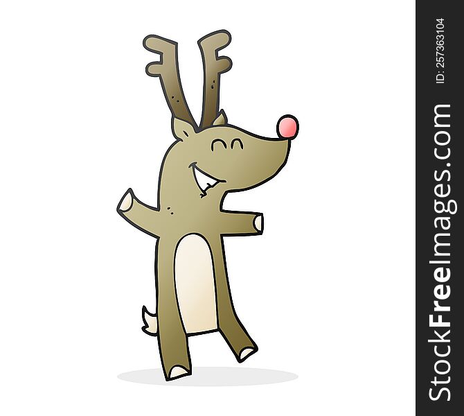 cartoon reindeer