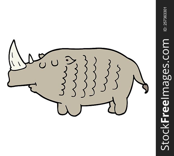 cartoon rhinoceros