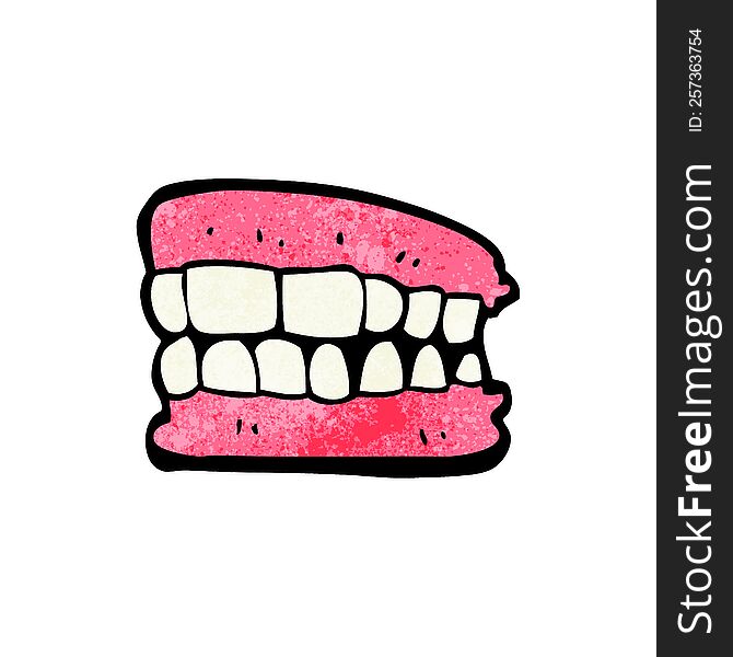 cartoon false teeth