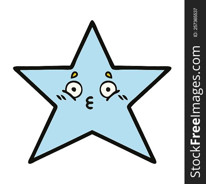 Cute Cartoon Star Fish