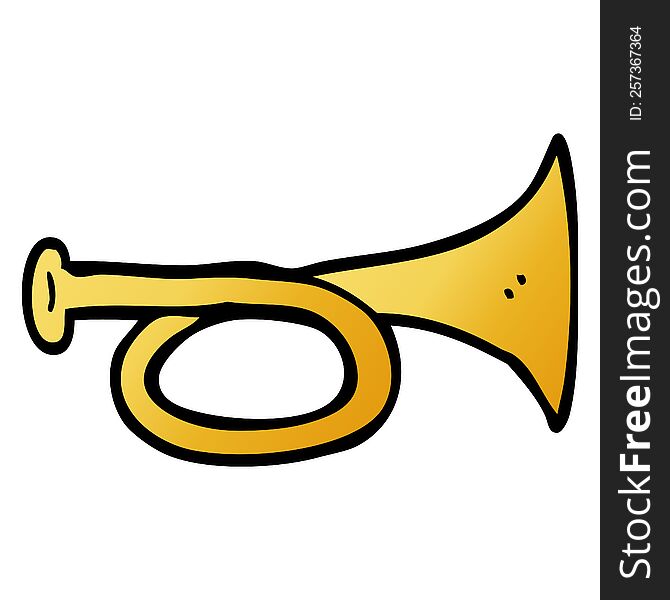 Cartoon Doodle Brass Horn