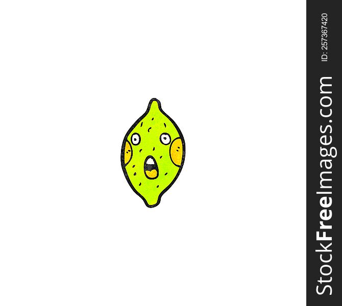 cartoon lime