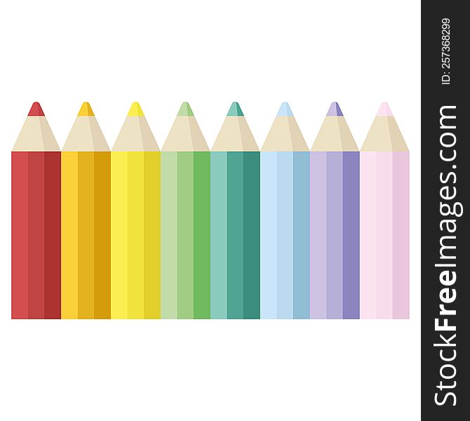 Color Pencils Graphic Icon