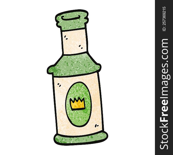 cartoon doodle alcoholic drink