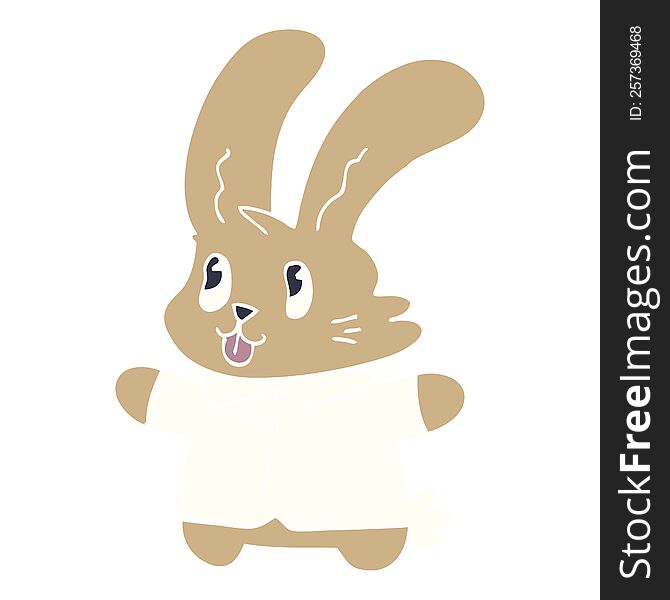 Cartoon Doodle Jolly Rabbit