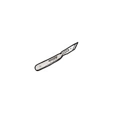 Cartoon Scalpel Stock Photography
