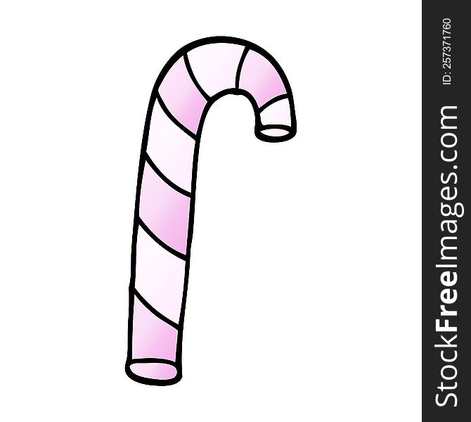 cartoon doodle pink candy canes