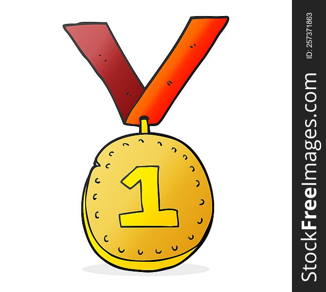 Cartoon First Place Medal