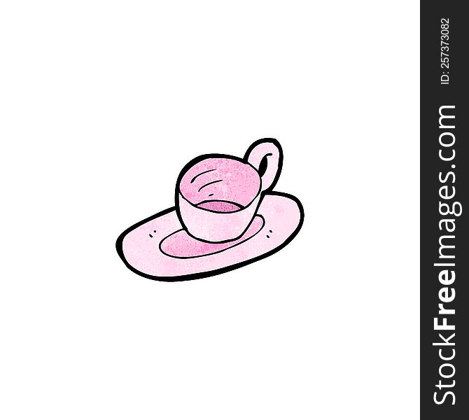 cartoon cup and saucer